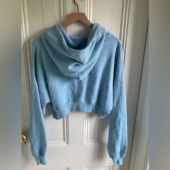 NWOT Tracy Anderson Heart Pounding Cotton Crop Hoodie Sz S - Picture 4 of 8